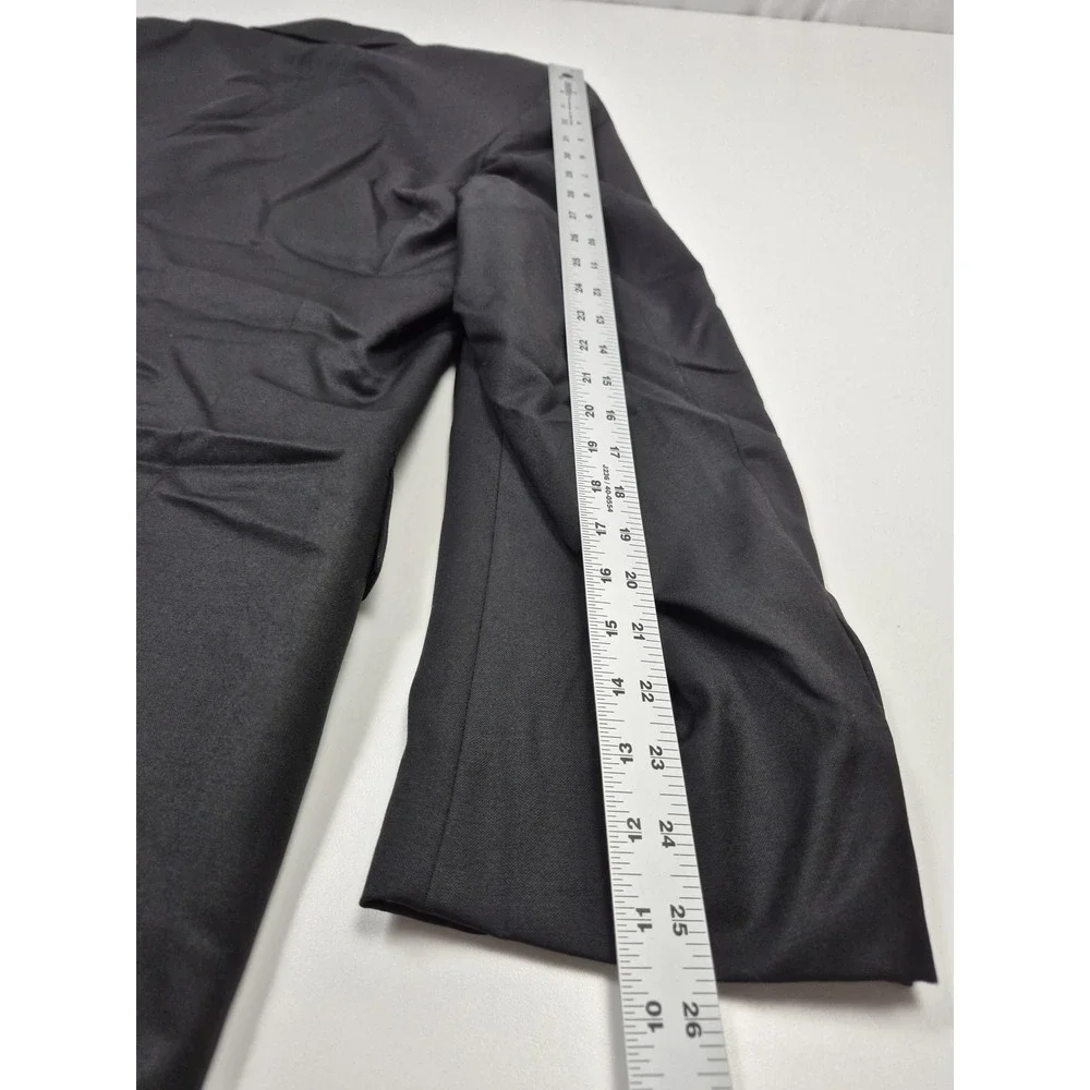 Loro Piana Lubiam Tuxedo Jacket Mens 48R Black Super 120s Wool 3 Button Italy